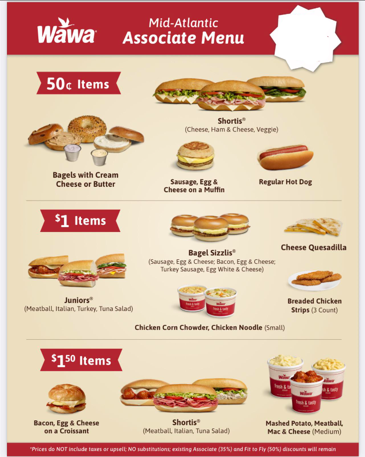 Wawa Burger Limited-Time Bundles Menu Deal USA