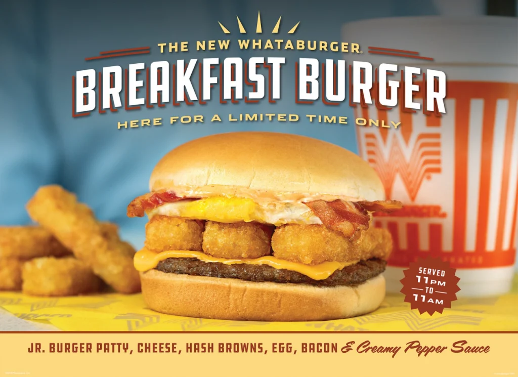 Whataburger Breakfast Menu USA