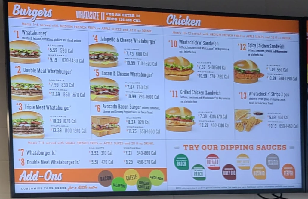 Whataburger Combo Meal Discounts Deal USA