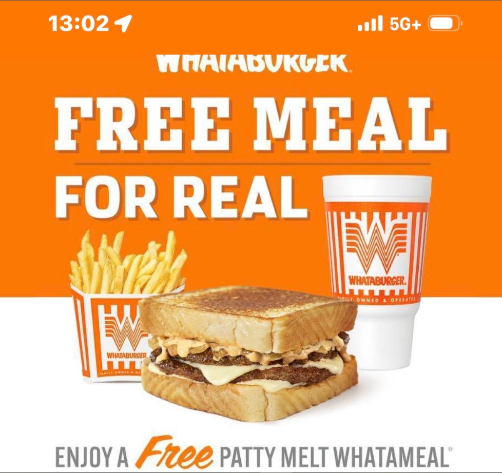 Whataburger Happy Hour Specials Deal USA