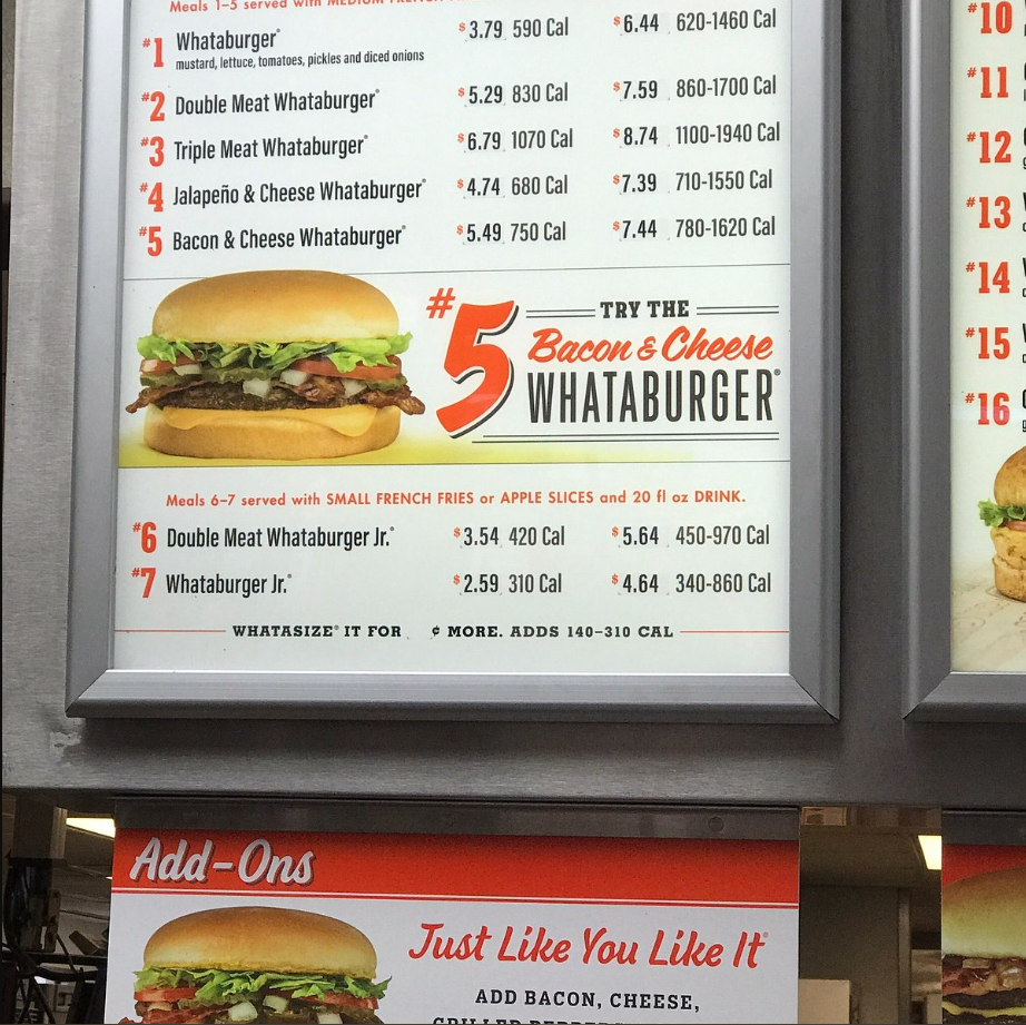 Whataburger Menu Updated Prices USA