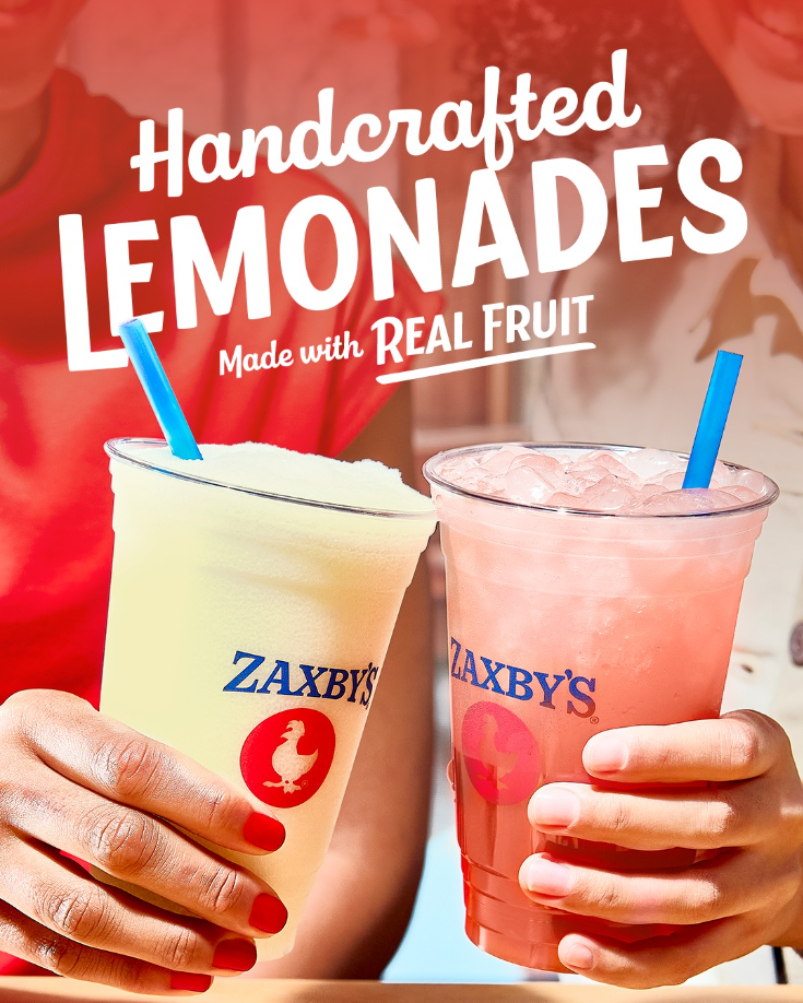 Zaxbys Beverages Menu USA