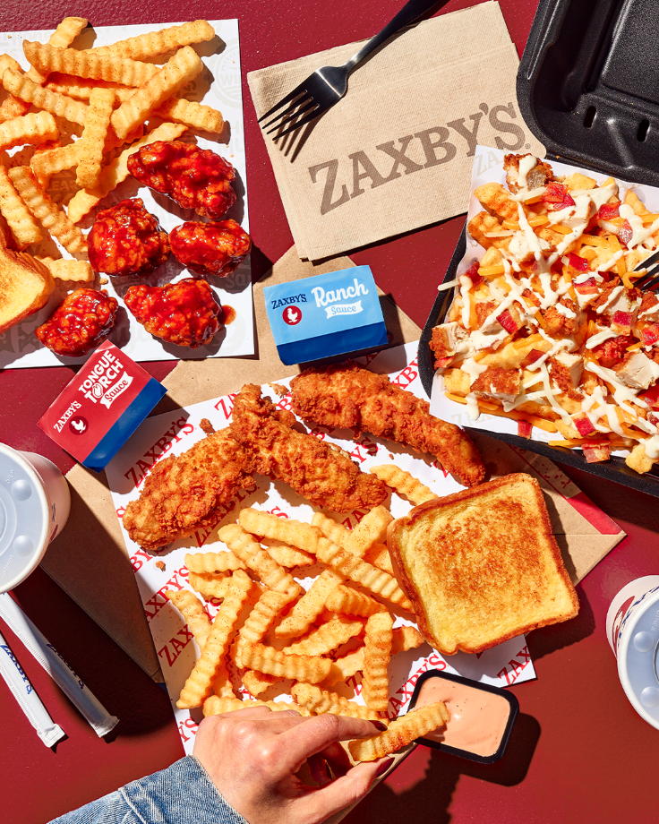 Zaxbys Shareables: Fingerz, Wings & Extras Menu USA