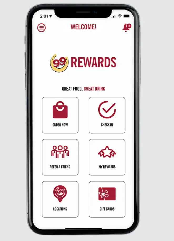 99 Restaurant Loyalty Rewards Program Deal USA