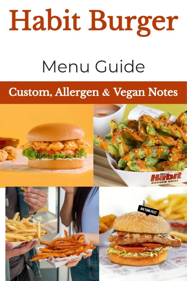 Allergens Values Of The Habit Burger Grill Menu USA