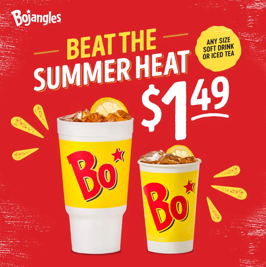 Bojangles $1 Any Size Legendary Iced Tea® Deal USA