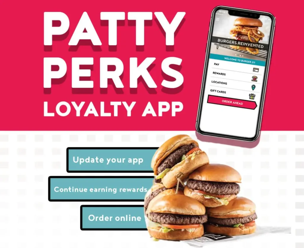 Burger 21 Rewards Program Deal USA