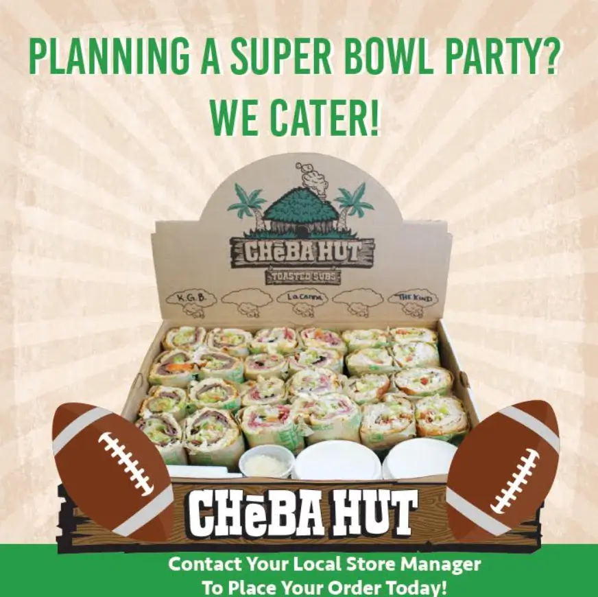 Cheba Hut Catering Discounts Deal USA