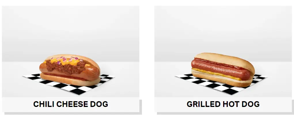 Checkers and Rally’s Hot Dogs Menu USA