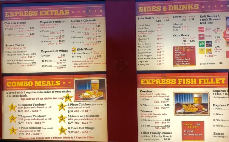 Chicken Express Menu USA