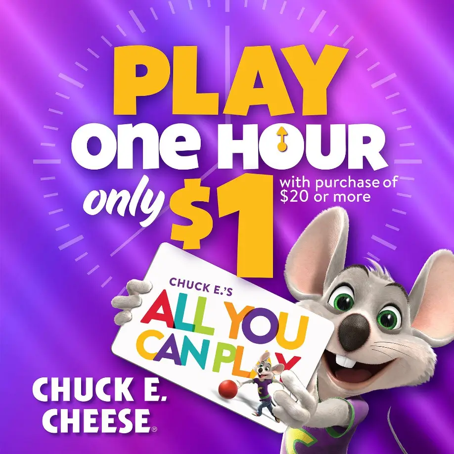 Chuck E. Cheese Family Fun Packs Deal USA