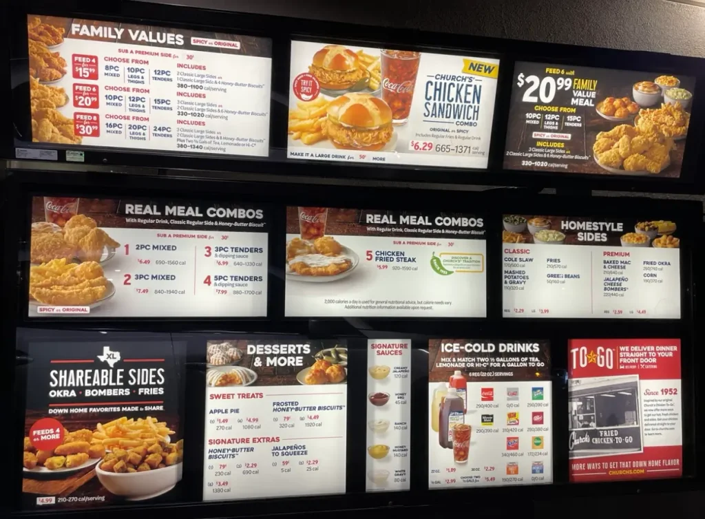 Church’s Chicken Menu With Prices USA