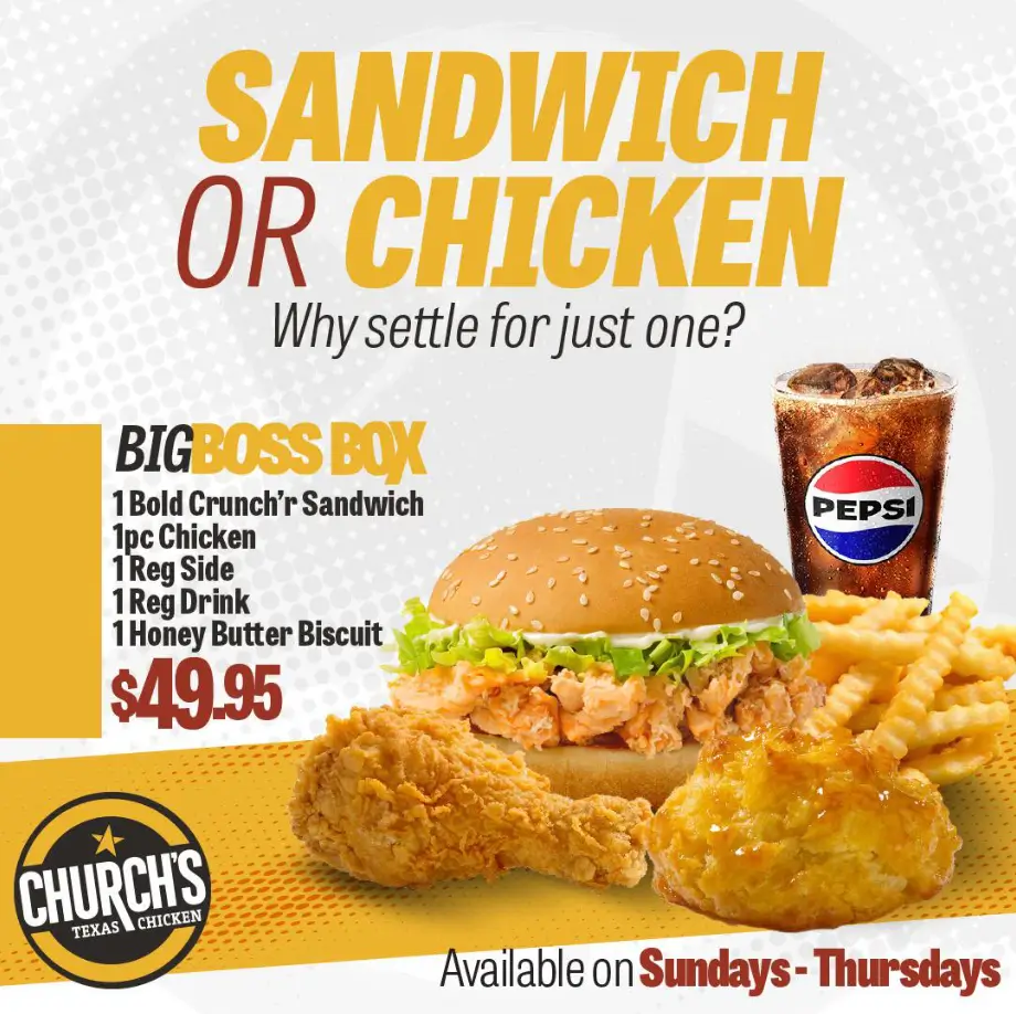 Church’s Chicken Seasonal Promotions Deal USA