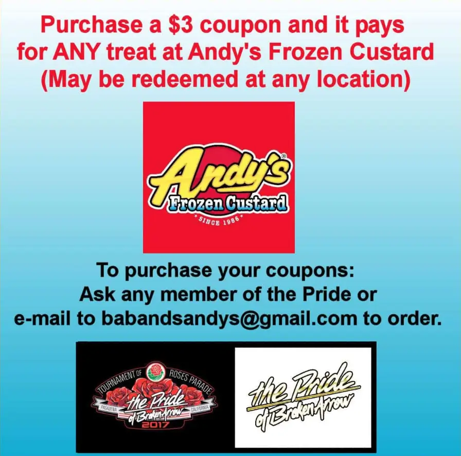 Coupons & Promo Code For Andy's Frozen Custard Menu USA