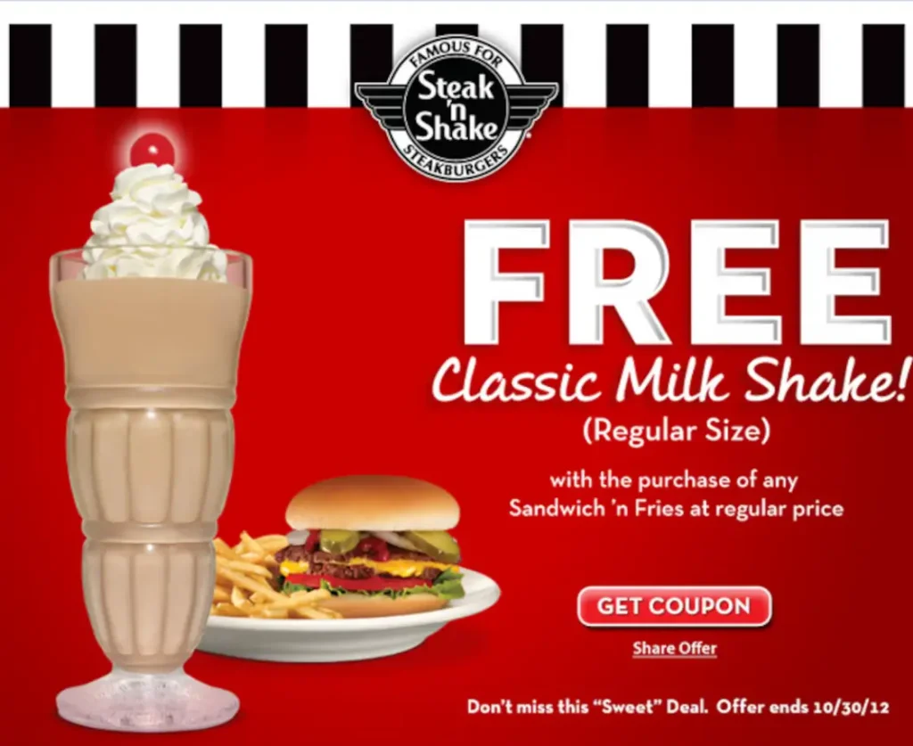 Coupons & Promo Code For Steak ‘n Shake Menu USA