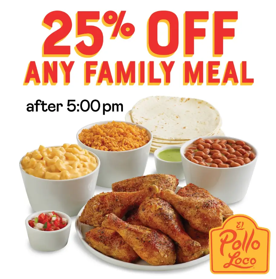 El Pollo Loco Family Meal Deals USA