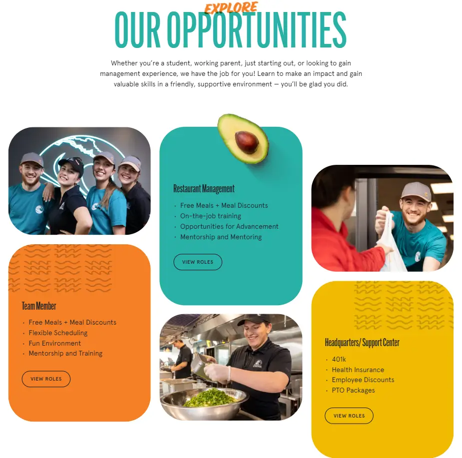 Explore Career Opportunities Costa Vida Menu USA