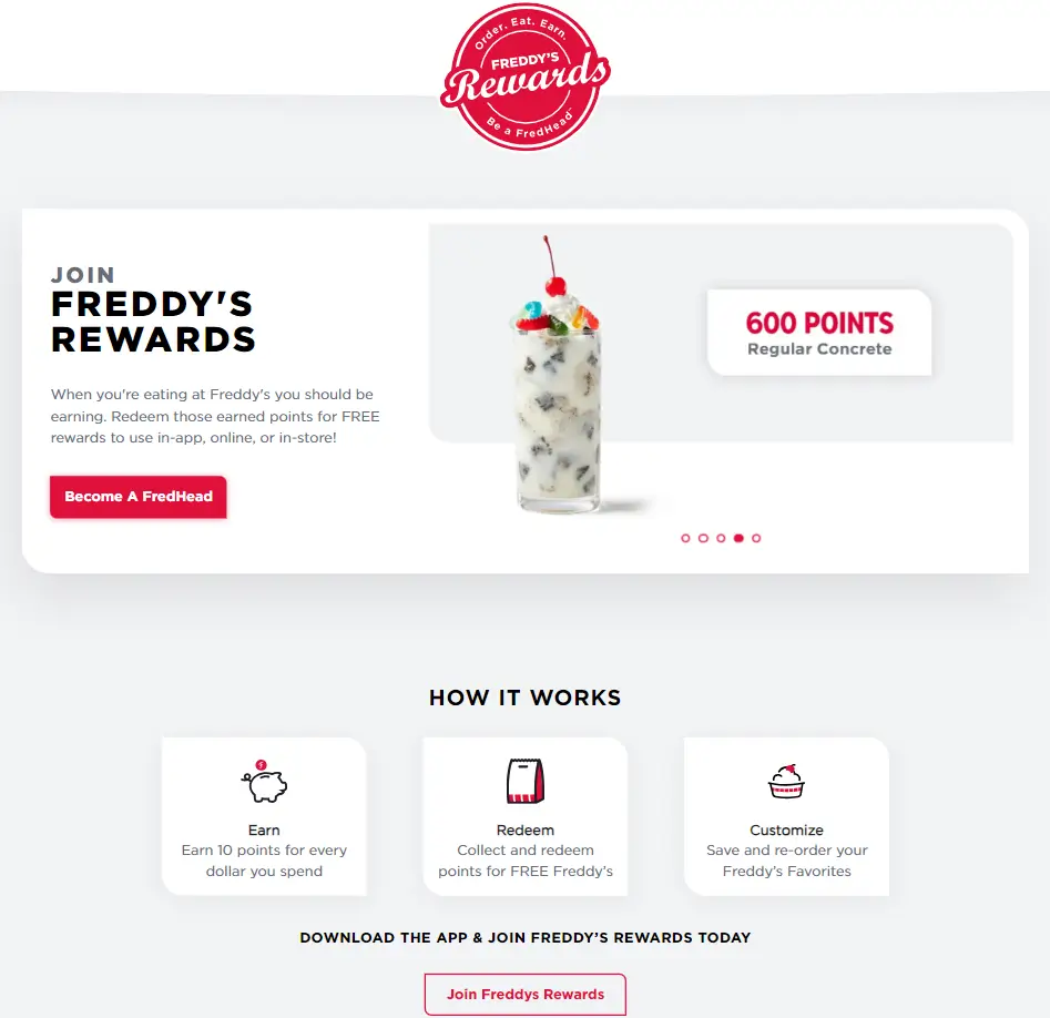 Freddy's Rewards Deal USA