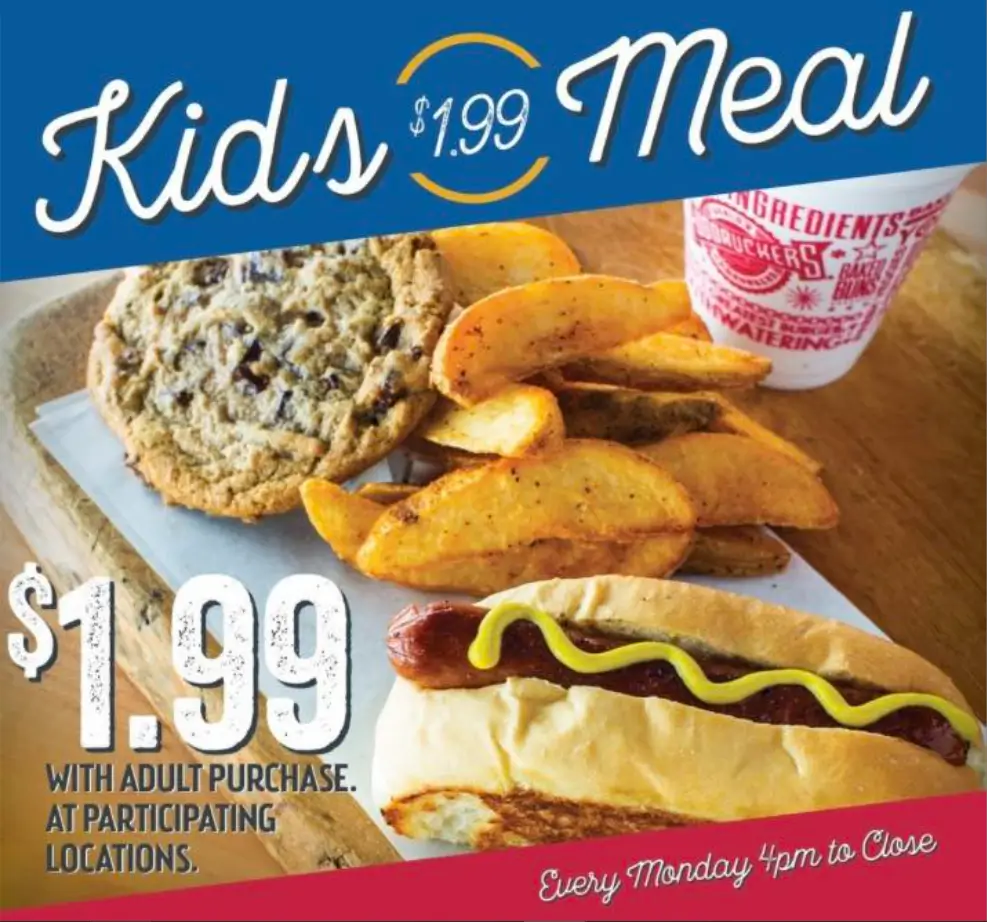 Fuddruckers Kids Eat Free Days Deal USA