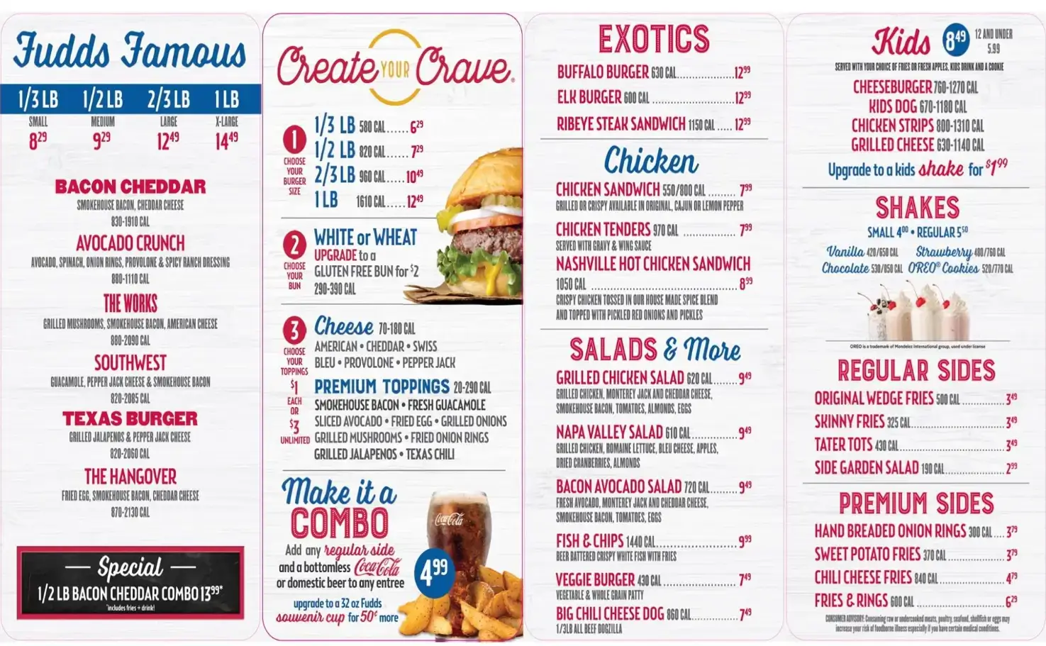 Fuddruckers Menu USA