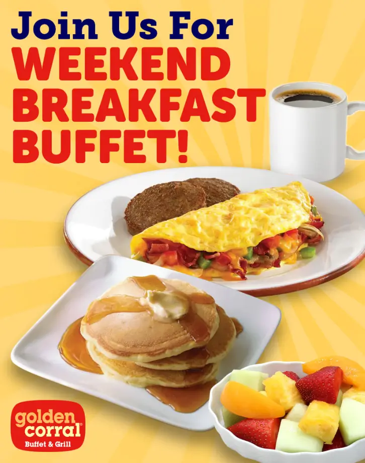 Golden Corral Breakfast Meals Menu USA