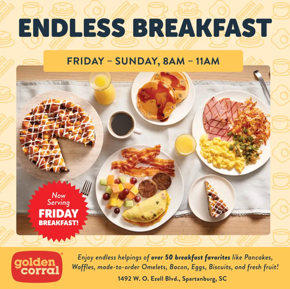 Golden Corral Breakfast Sides Menu USA