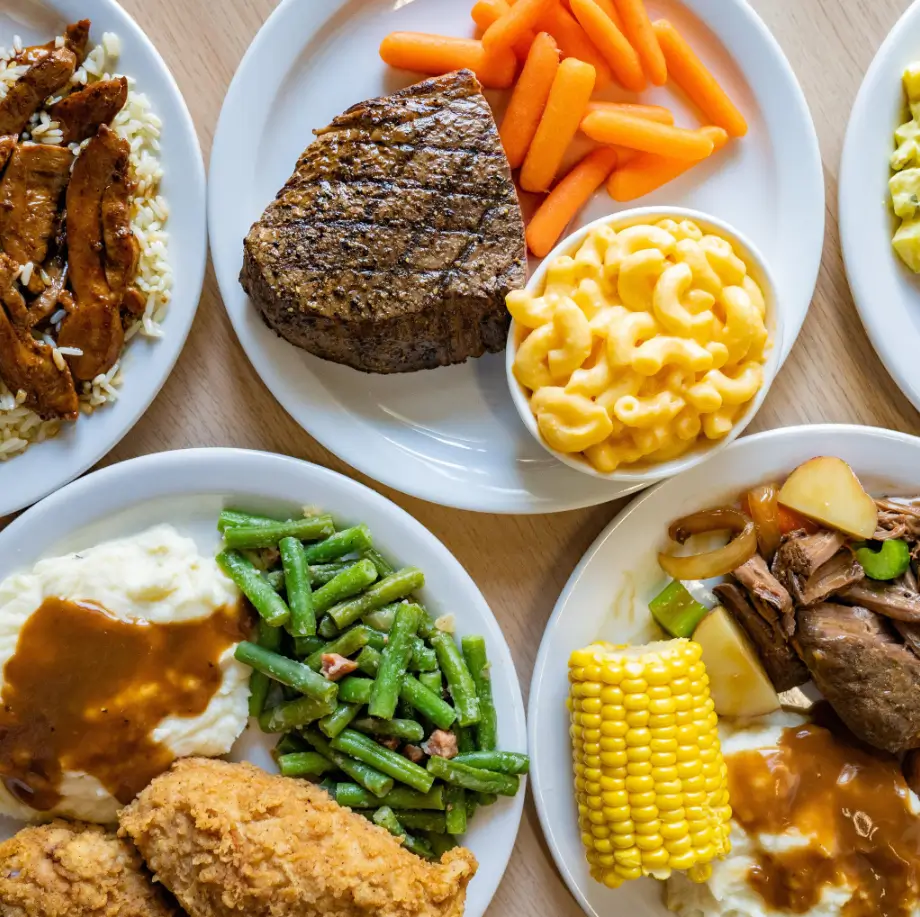 Golden Corral Individual Meals Menu USA