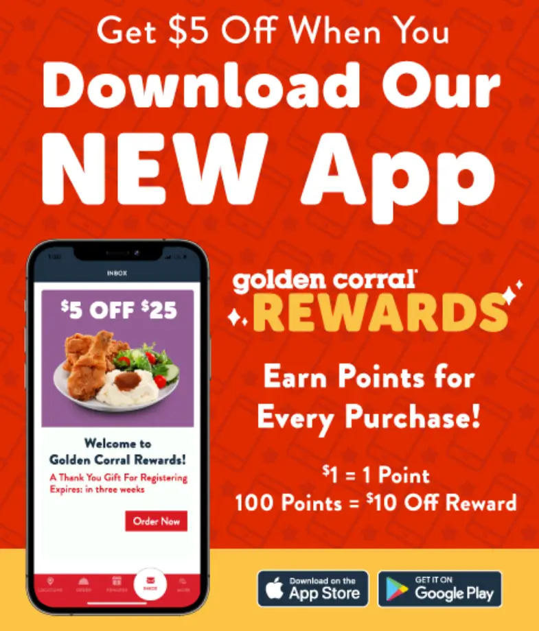 Golden Corral Online Coupons and Gift Card Promotions Deal USA