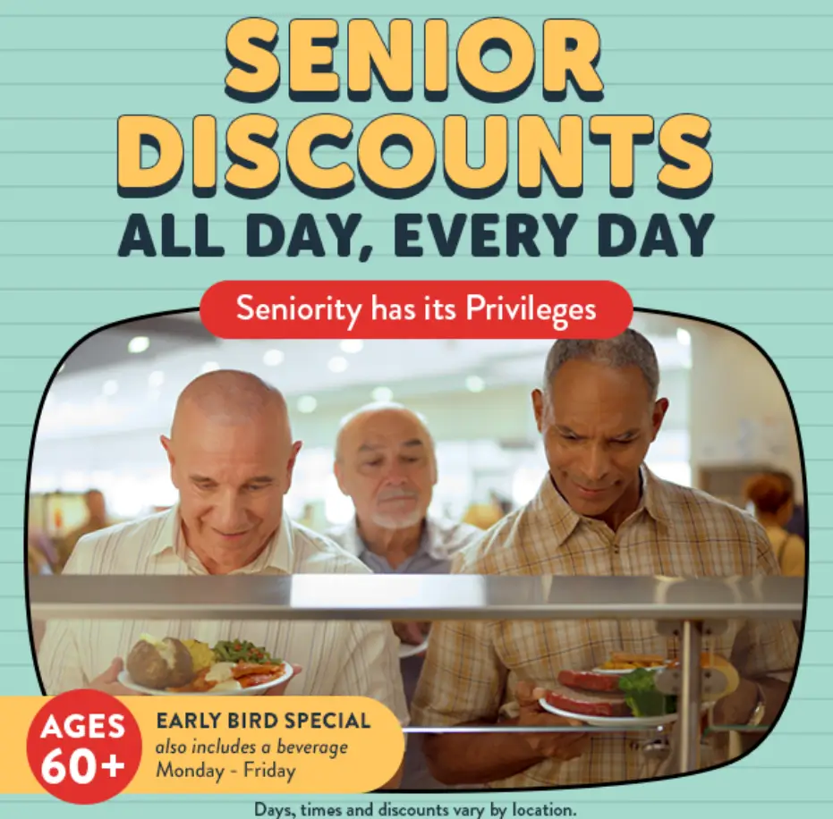 Golden Corral Senior Discount Days Deal USA