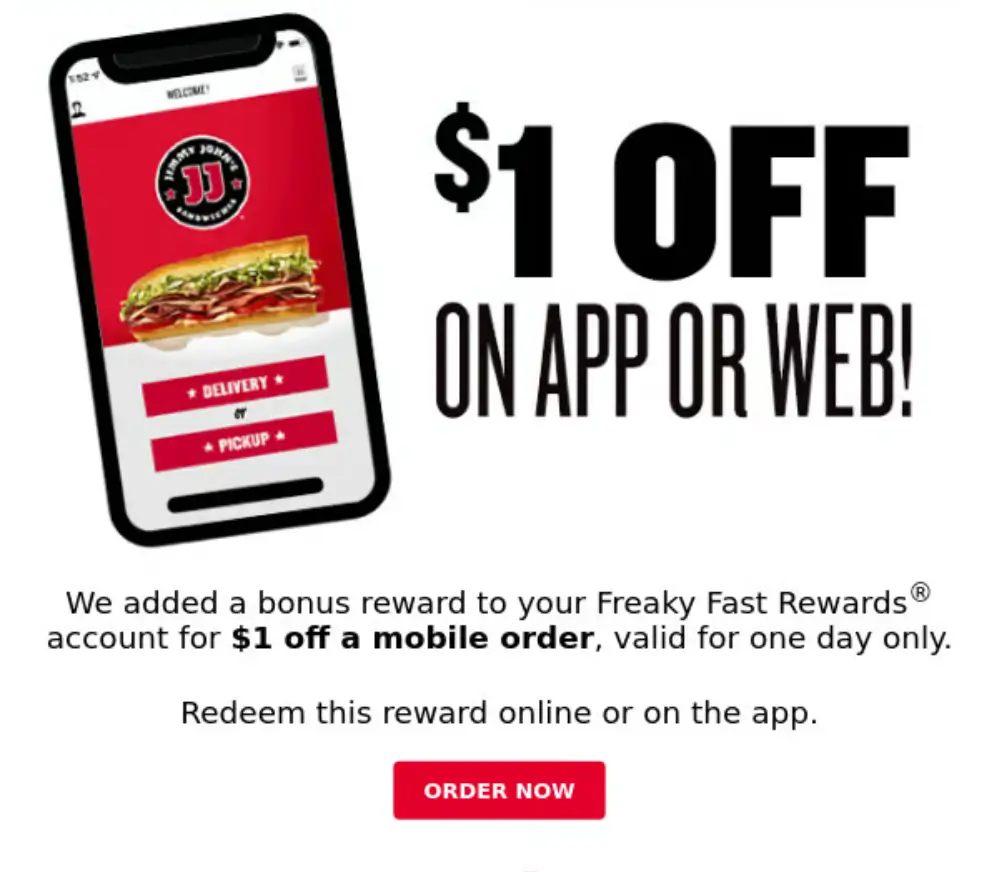 Jimmy John’s App-Only Deals USA