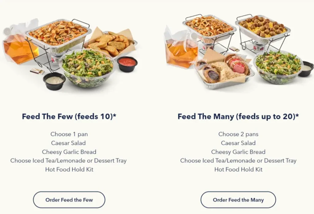 Noodles & Company Catering Menu USA