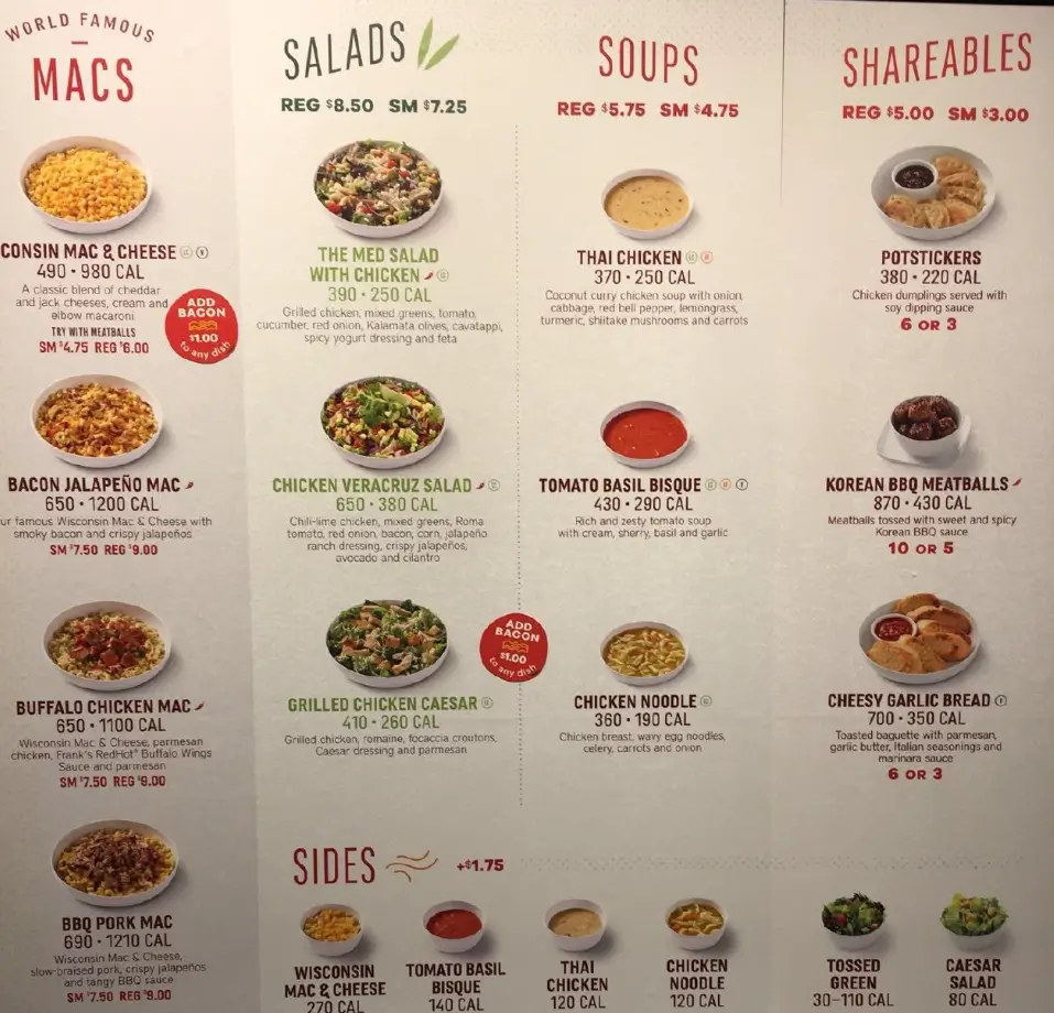 Noodles & Company New Menu Items USA