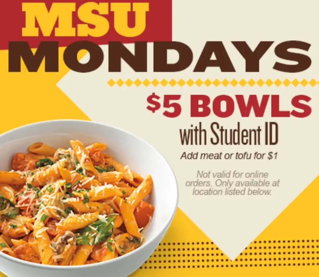 Noodles & Company Student Discounts Deal USA