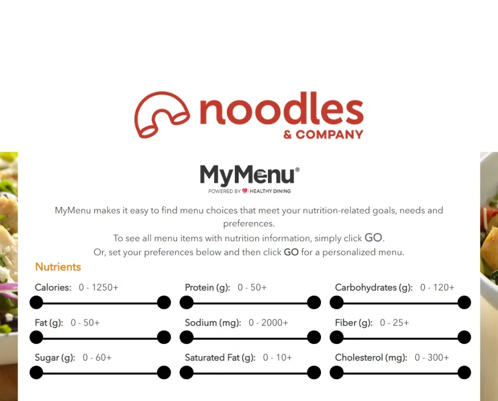 Nutrition Values About Noodles & Company Menu USA.webp