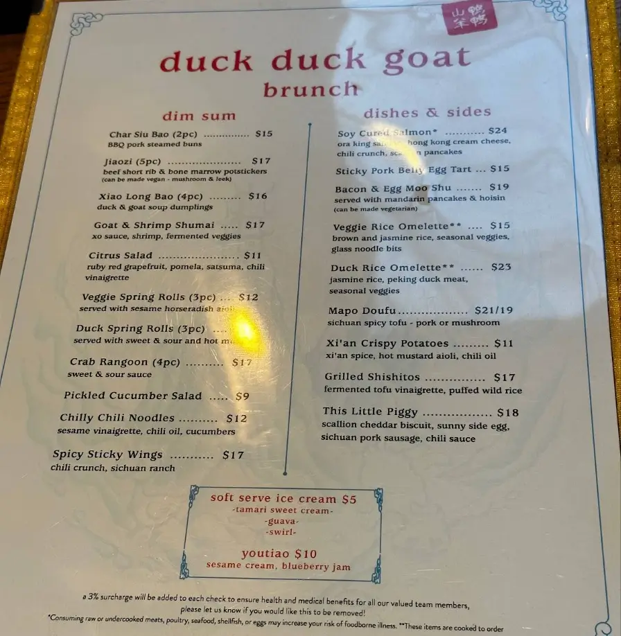 Order Duck Duck Goat Menu Items USA