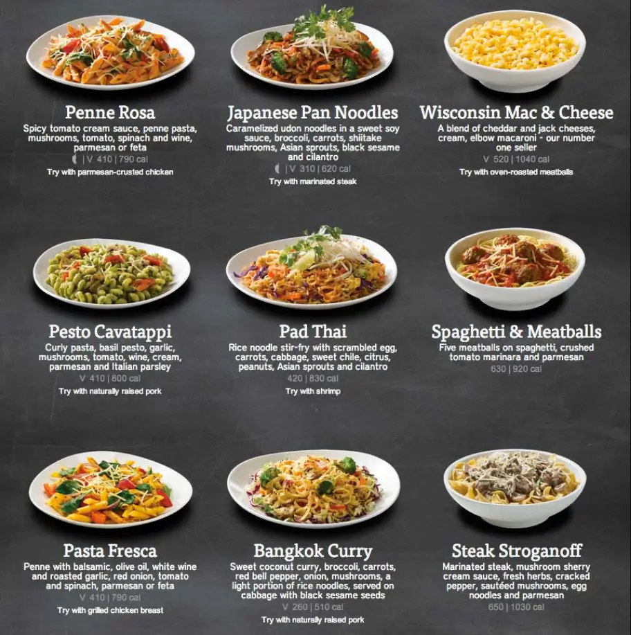 Order Noodles & Company Menu Items USA