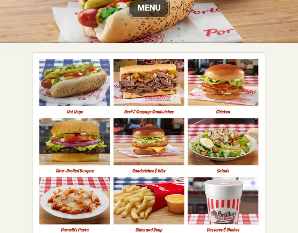 Order Portillo's Menu Items USA