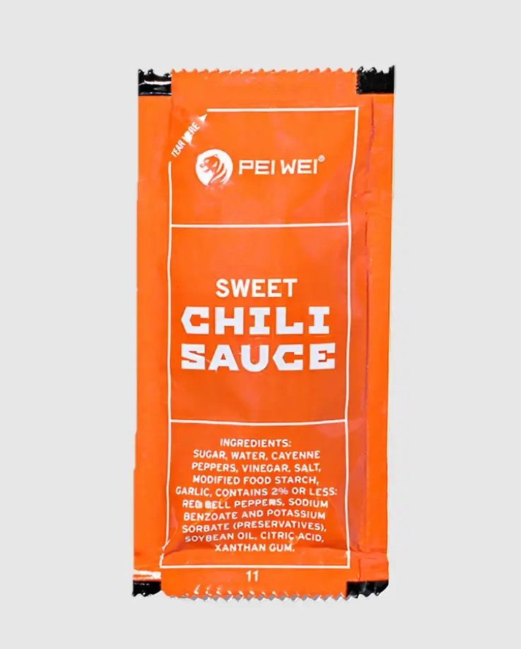 Pei Wei PAPER PRODUCTS & CONDIMENTS Menu USA 