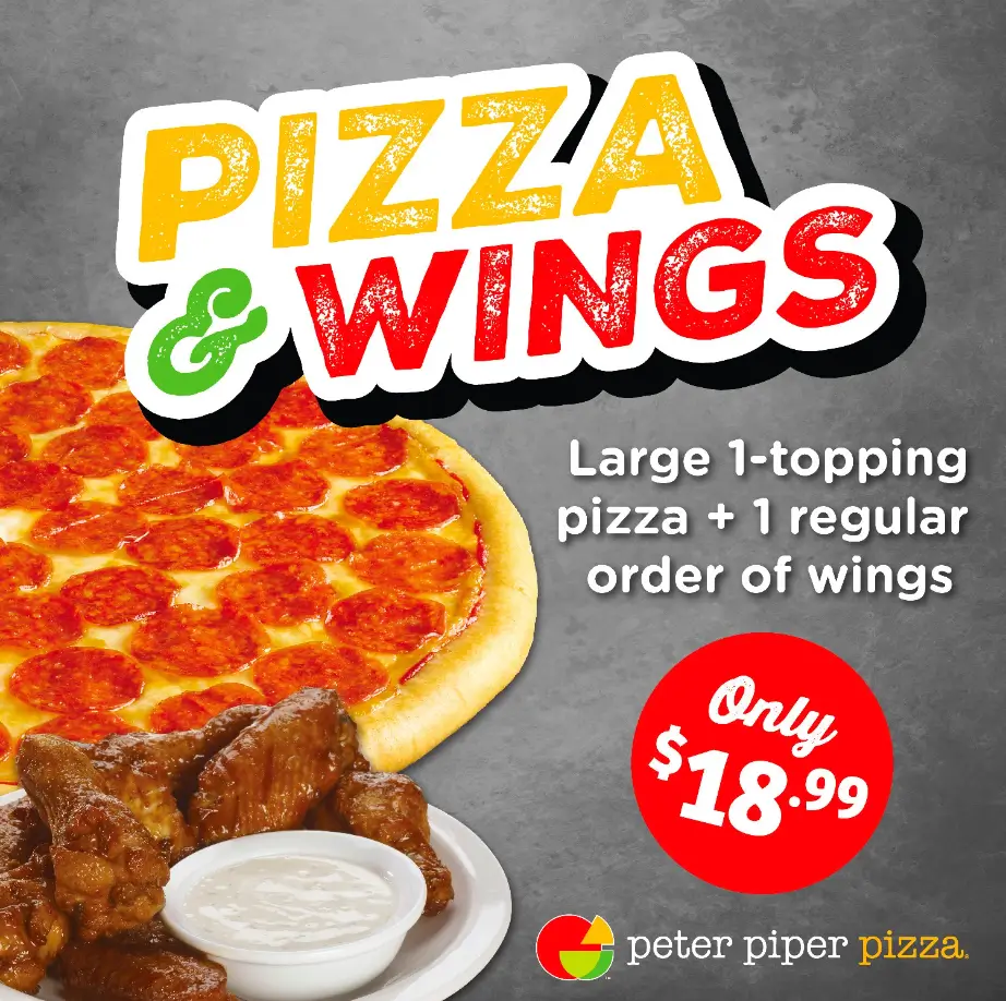 Peter Piper Pizza Deals Menu USA