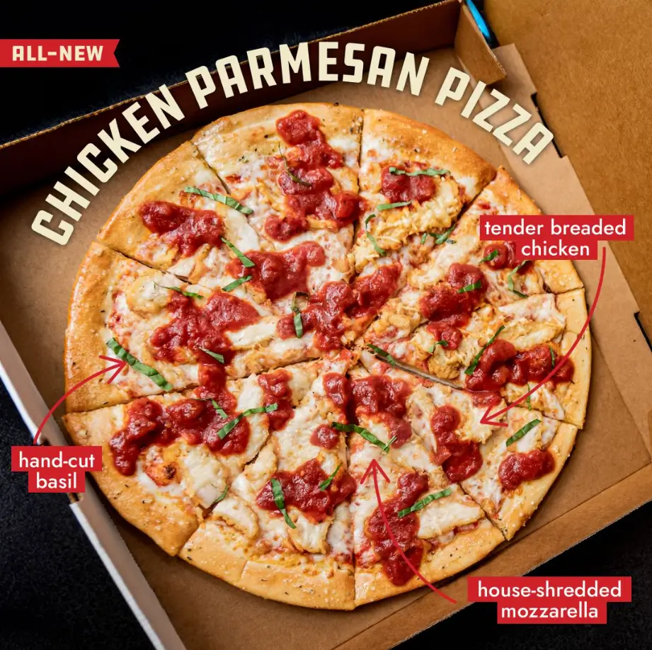 Pizza Inn Create Your Own Pizza Menu USA