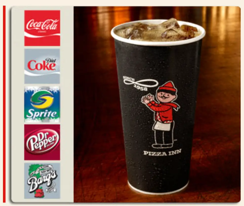 Pizza Inn Drinks Menu USA