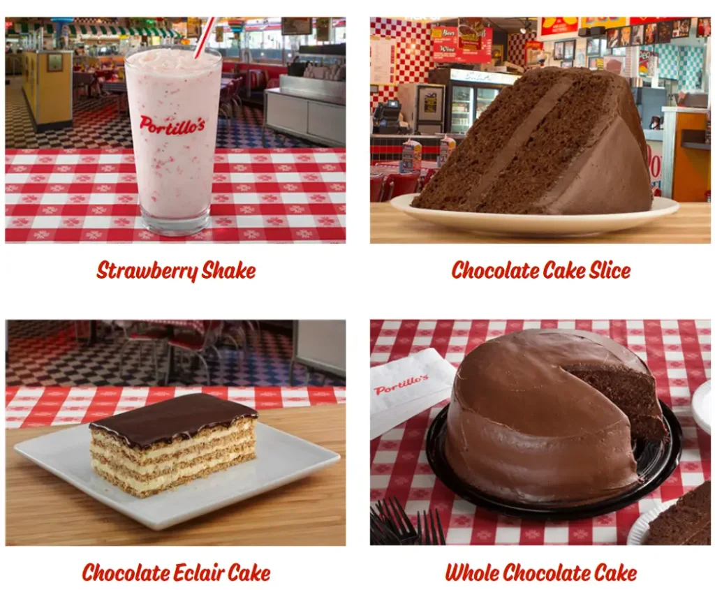 Portillo's Desserts Menu USA