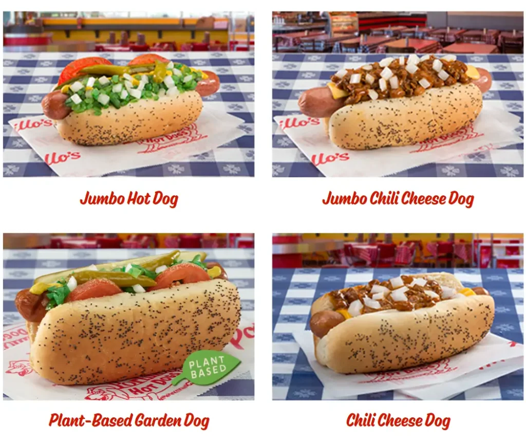 Portillo's Hot Dogs Menu USA