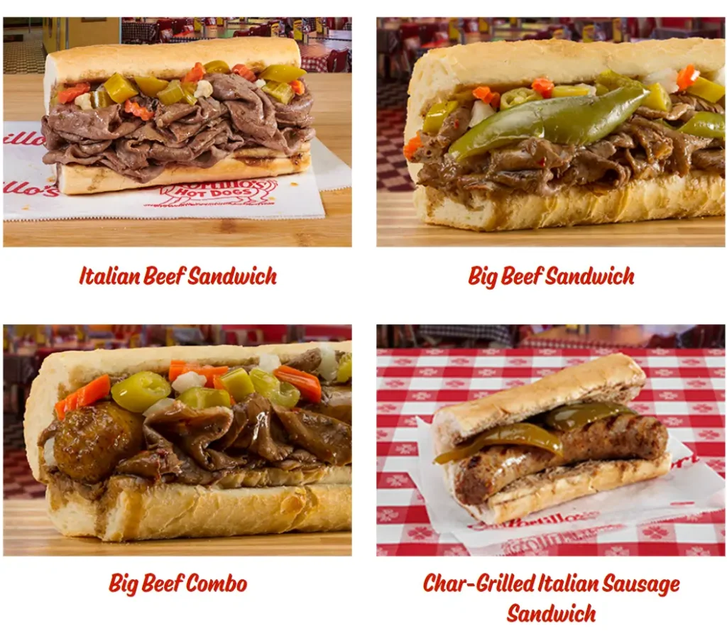 Portillo's Italian Beef & Sausage Menu USA