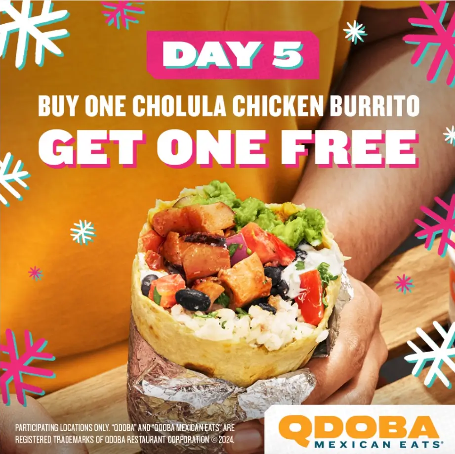 QDOBA Buy One, Get One Free Offer Deal USA