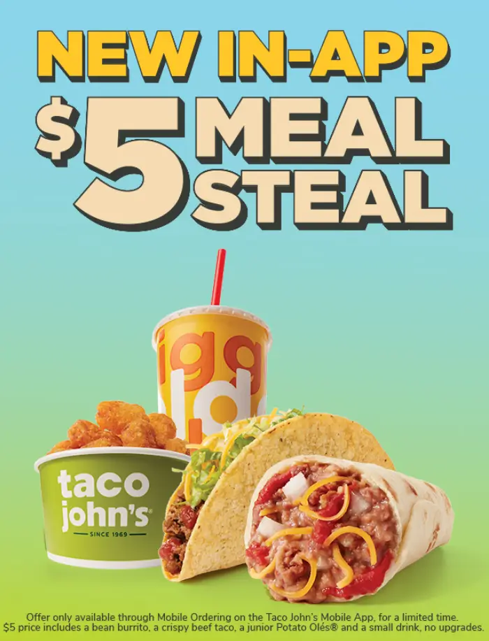 Taco John's Combo Meals Deal USA