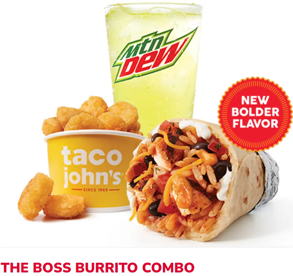 Taco John's Combo Meals Menu USA