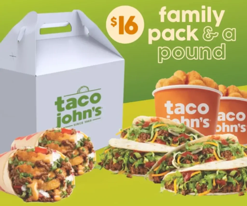 Taco John's Family Packs Deal USA