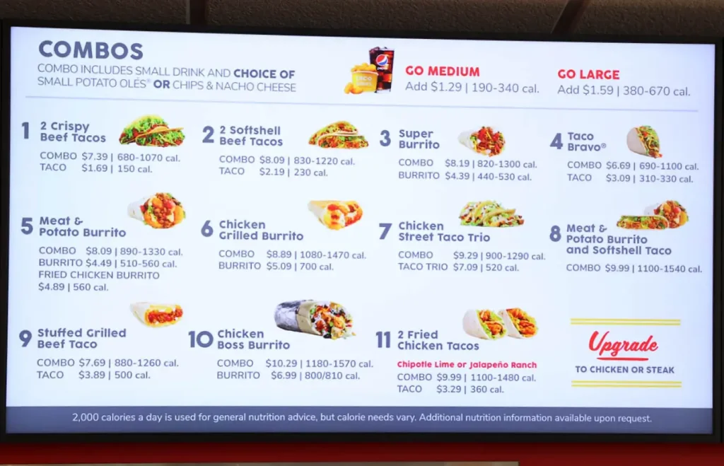 Taco John's Menu With Prices USA