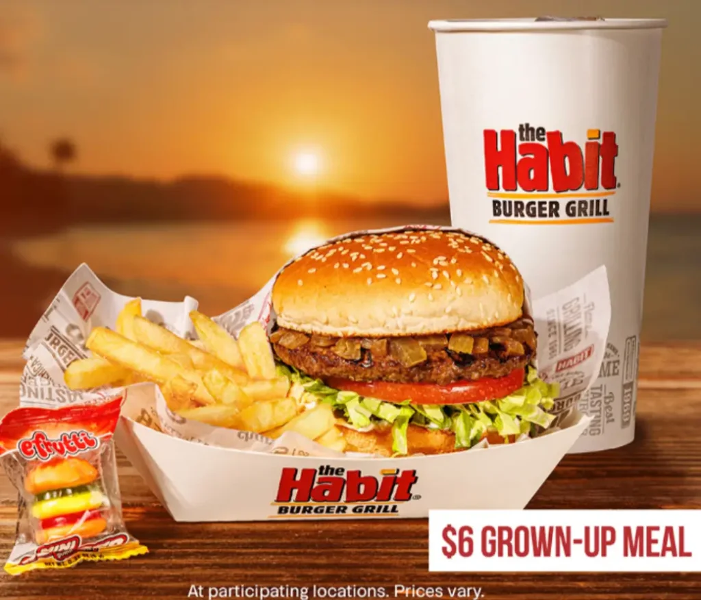 The Habit Burger Grill Charburger Combos Deal USA